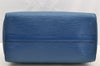 Authentic Louis Vuitton Epi Speedy 25 Hand Boston Bag Blue M43015 LV 4525I