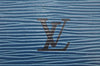 Authentic Louis Vuitton Epi Speedy 25 Hand Boston Bag Blue M43015 LV 4525I