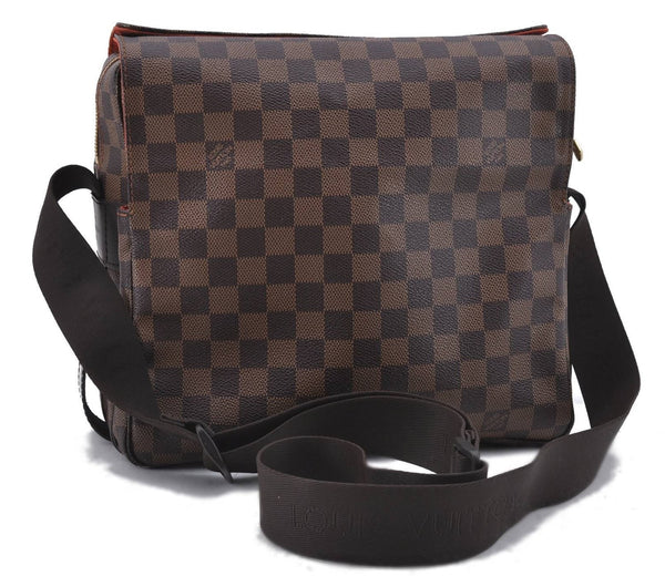 Authentic Louis Vuitton Damier Naviglio Shoulder Cross Body Bag N45255 LV 4526D