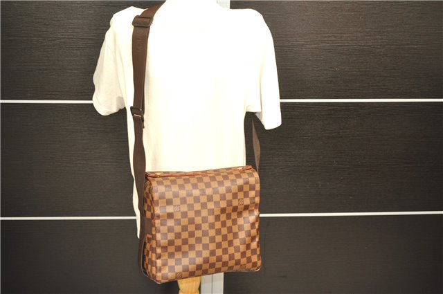 Authentic Louis Vuitton Damier Naviglio Shoulder Cross Body Bag N45255 LV 4526D