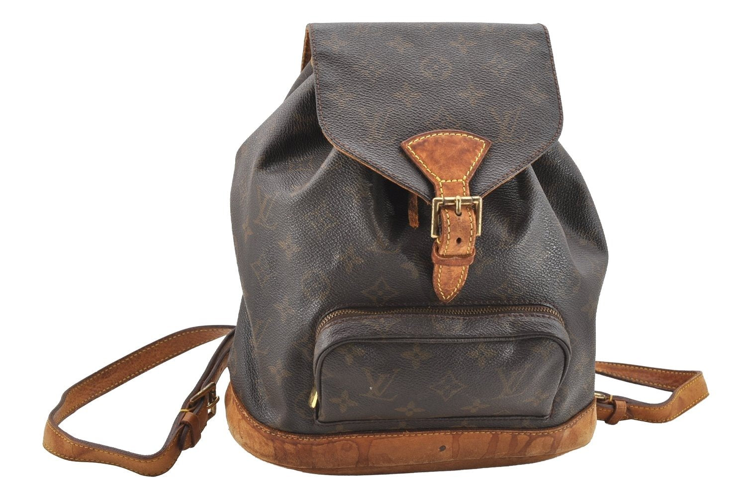 Authentic Louis Vuitton Monogram Montsouris MM Backpack M51136 LV 4526I
