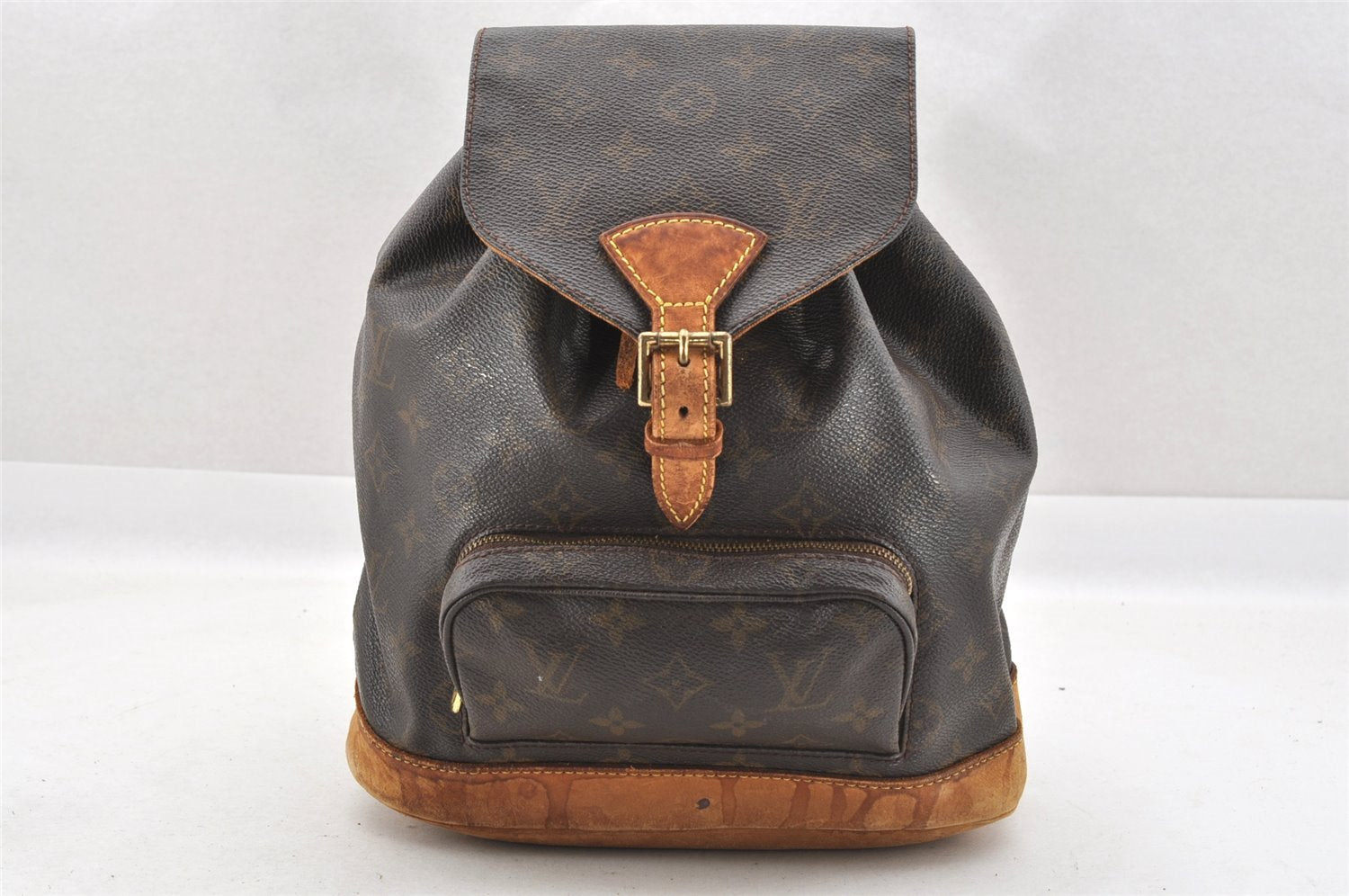 Authentic Louis Vuitton Monogram Montsouris MM Backpack M51136 LV 4526I
