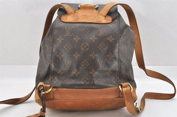 Authentic Louis Vuitton Monogram Montsouris MM Backpack M51136 LV 4526I