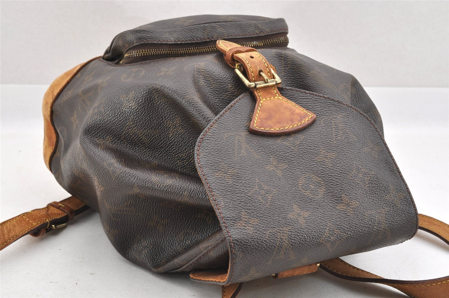 Authentic Louis Vuitton Monogram Montsouris MM Backpack M51136 LV 4526I