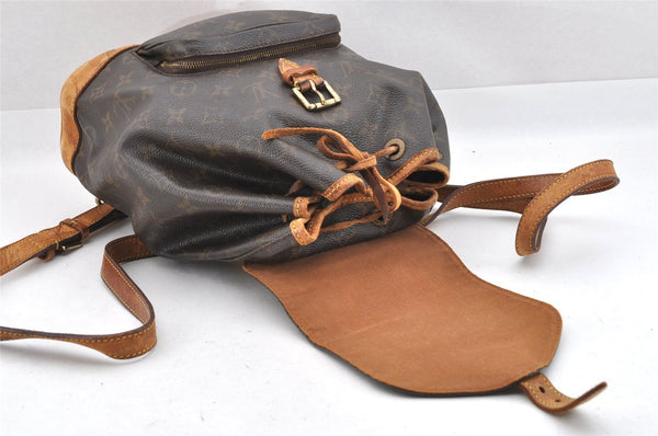 Authentic Louis Vuitton Monogram Montsouris MM Backpack M51136 LV 4526I