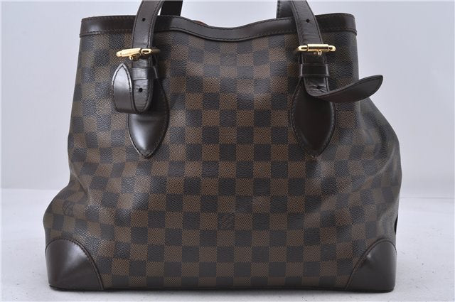 Authentic Louis Vuitton Damier Hampstead MM Shoulder Tote Bag N51204 LV 4527D