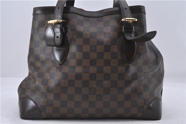 Authentic Louis Vuitton Damier Hampstead MM Shoulder Tote Bag N51204 LV 4527D