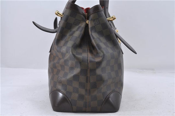 Authentic Louis Vuitton Damier Hampstead MM Shoulder Tote Bag N51204 LV 4527D