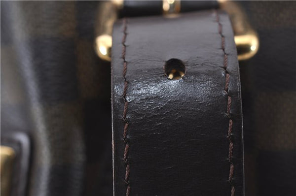 Authentic Louis Vuitton Damier Hampstead MM Shoulder Tote Bag N51204 LV 4527D