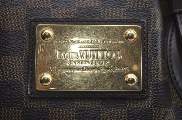 Authentic Louis Vuitton Damier Hampstead MM Shoulder Tote Bag N51204 LV 4527D