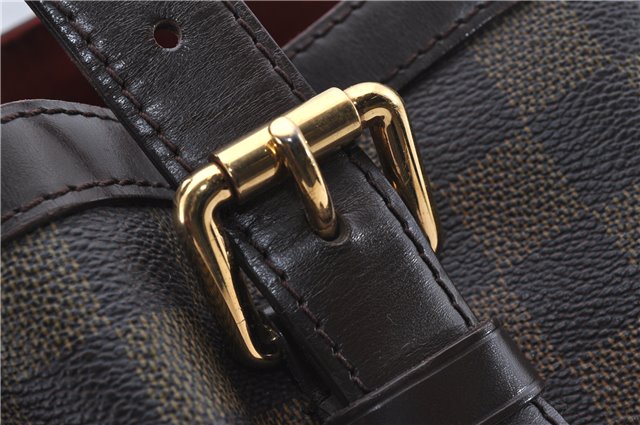 Authentic Louis Vuitton Damier Hampstead MM Shoulder Tote Bag N51204 LV 4527D