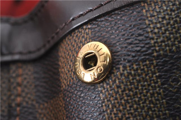 Authentic Louis Vuitton Damier Hampstead MM Shoulder Tote Bag N51204 LV 4527D