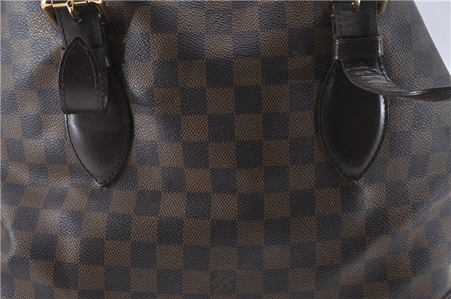 Authentic Louis Vuitton Damier Hampstead MM Shoulder Tote Bag N51204 LV 4527D