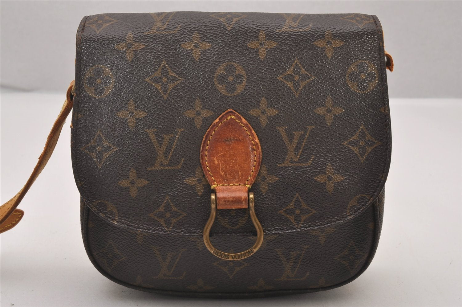 Authentic Louis Vuitton Monogram Saint Cloud MM M51243 Shoulder Bag Junk 4527I