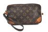 Auth Louis Vuitton Monogram Marly Dragonne PM Clutch Hand Bag M51827 LV 4528D