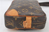 Auth Louis Vuitton Monogram Marly Dragonne PM Clutch Hand Bag M51827 LV 4528D