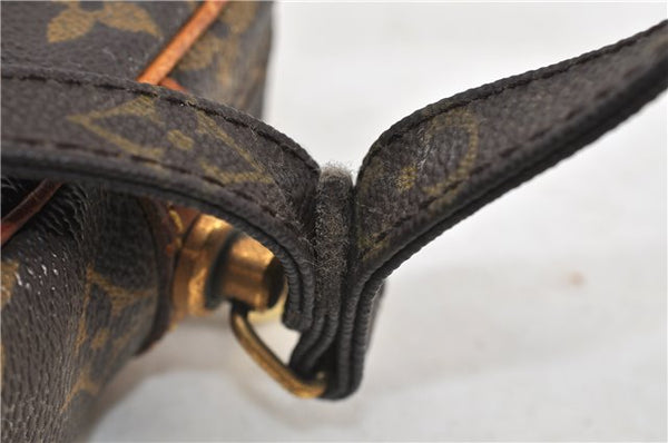 Auth Louis Vuitton Monogram Marly Dragonne PM Clutch Hand Bag M51827 LV 4528D