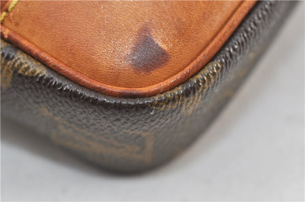 Auth Louis Vuitton Monogram Marly Dragonne PM Clutch Hand Bag M51827 LV 4528D