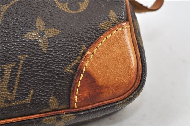 Auth Louis Vuitton Monogram Marly Dragonne PM Clutch Hand Bag M51827 LV 4528D