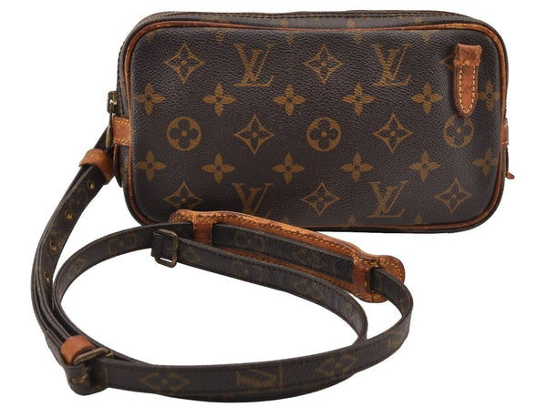 Auth Louis Vuitton Monogram Marly Bandouliere Shoulder Bag M51828 Junk 4528I