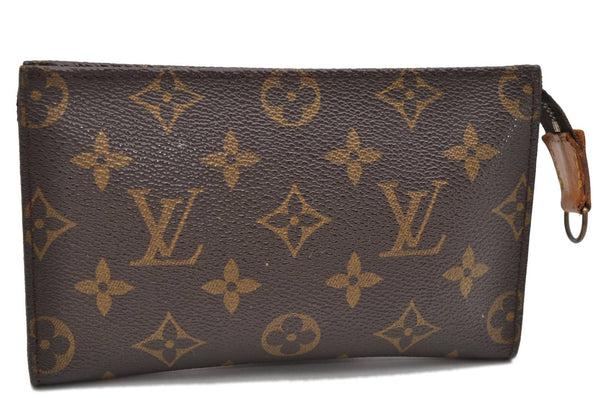 Authentic Louis Vuitton Monogram Pouch For Bucket PM LV 4530D