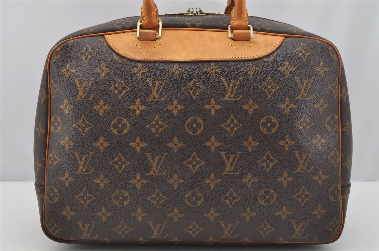 Authentic Louis Vuitton Monogram Deauville Hand Bag M47270 LV 4530I