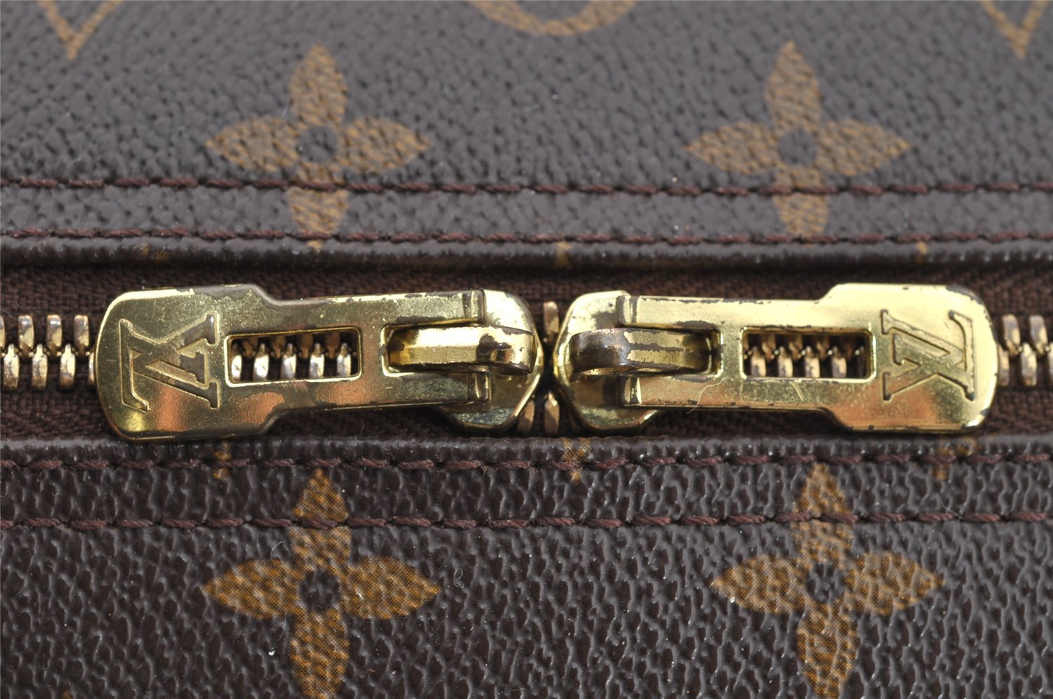 Authentic Louis Vuitton Monogram Deauville Hand Bag M47270 LV 4530I