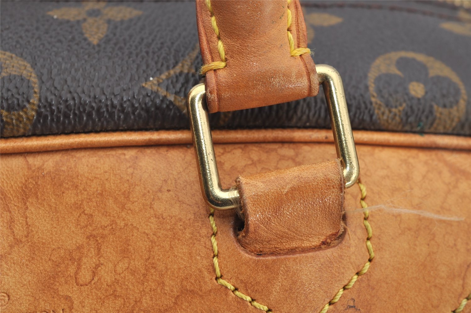 Authentic Louis Vuitton Monogram Deauville Hand Bag M47270 LV 4530I