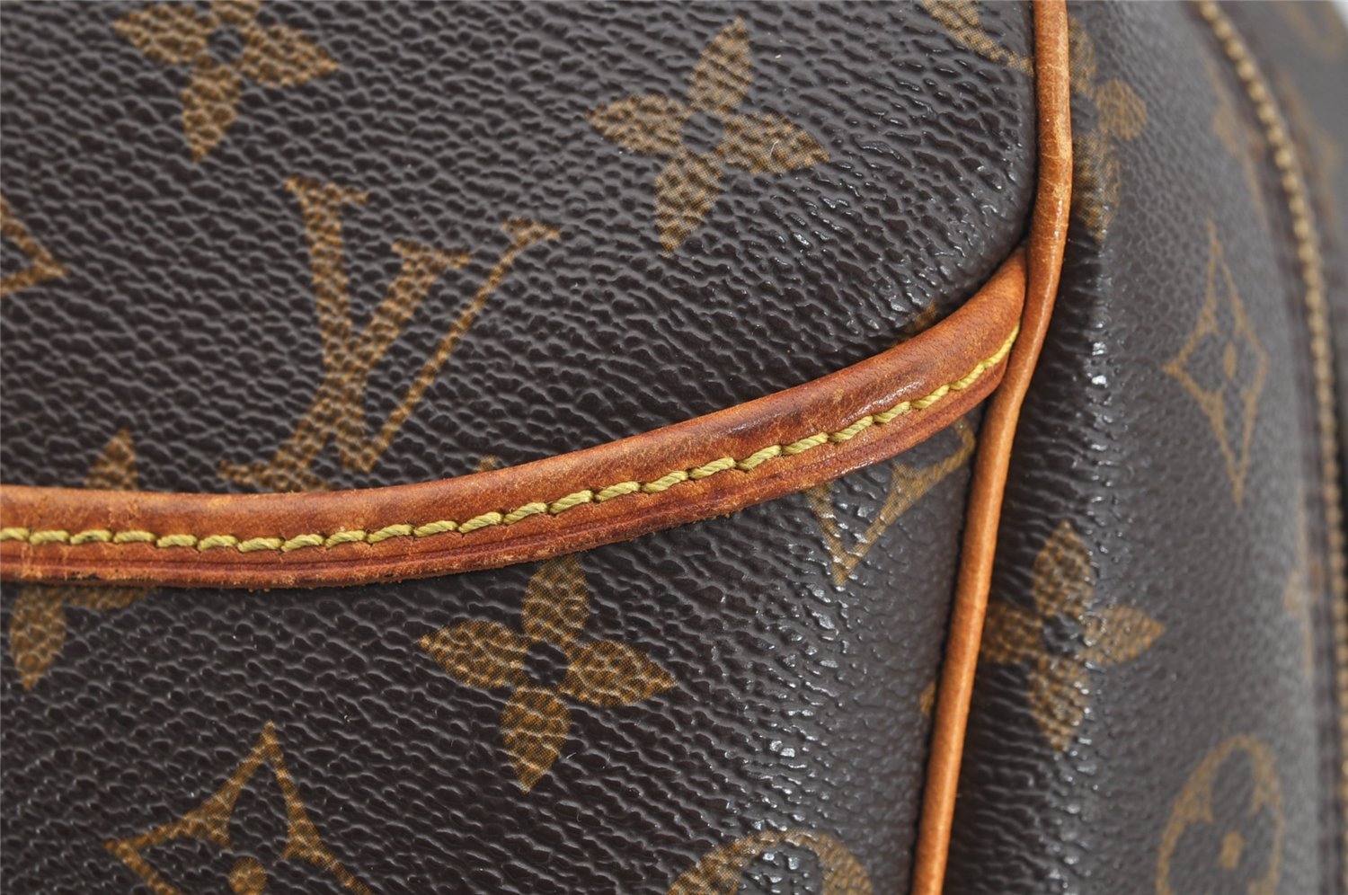 Authentic Louis Vuitton Monogram Deauville Hand Bag M47270 LV 4530I