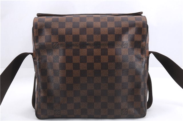 Authentic Louis Vuitton Damier Naviglio Shoulder Cross Body Bag N45255 LV 4531E