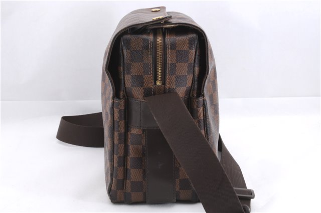 Authentic Louis Vuitton Damier Naviglio Shoulder Cross Body Bag N45255 LV 4531E