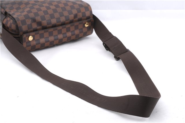 Authentic Louis Vuitton Damier Naviglio Shoulder Cross Body Bag N45255 LV 4531E