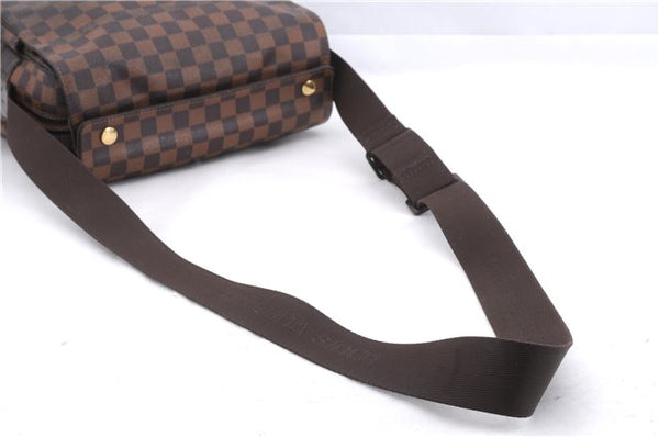 Authentic Louis Vuitton Damier Naviglio Shoulder Cross Body Bag N45255 LV 4531E