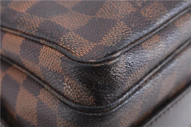 Authentic Louis Vuitton Damier Naviglio Shoulder Cross Body Bag N45255 LV 4531E