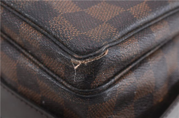 Authentic Louis Vuitton Damier Naviglio Shoulder Cross Body Bag N45255 LV 4531E