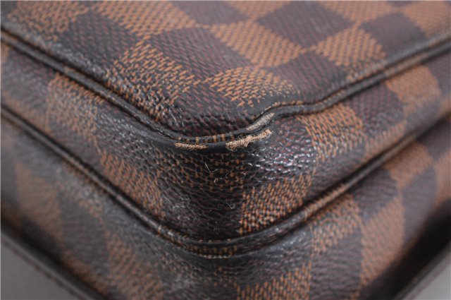 Authentic Louis Vuitton Damier Naviglio Shoulder Cross Body Bag N45255 LV 4531E