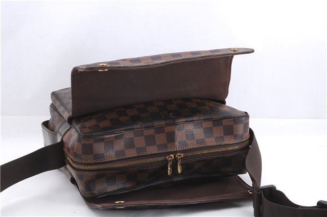 Authentic Louis Vuitton Damier Naviglio Shoulder Cross Body Bag N45255 LV 4531E