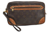 Authentic Louis Vuitton Monogram Marly Dragonne GM M51825 Clutch Hand Bag 4531I