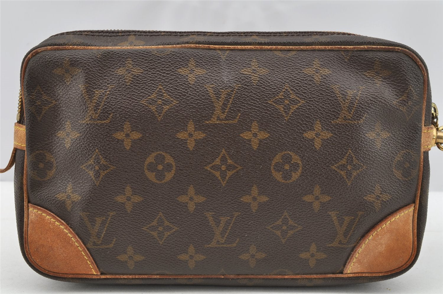 Authentic Louis Vuitton Monogram Marly Dragonne GM M51825 Clutch Hand Bag 4531I