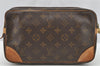 Authentic Louis Vuitton Monogram Marly Dragonne GM M51825 Clutch Hand Bag 4531I
