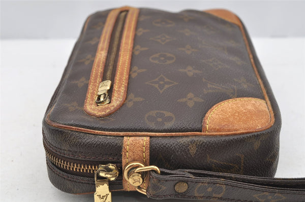 Authentic Louis Vuitton Monogram Marly Dragonne GM M51825 Clutch Hand Bag 4531I