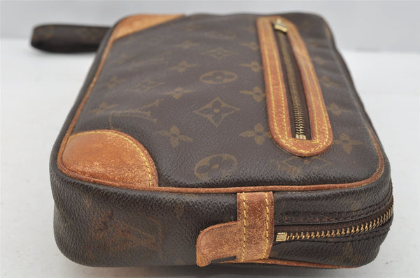 Authentic Louis Vuitton Monogram Marly Dragonne GM M51825 Clutch Hand Bag 4531I