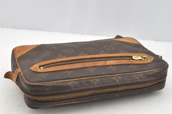 Authentic Louis Vuitton Monogram Marly Dragonne GM M51825 Clutch Hand Bag 4531I