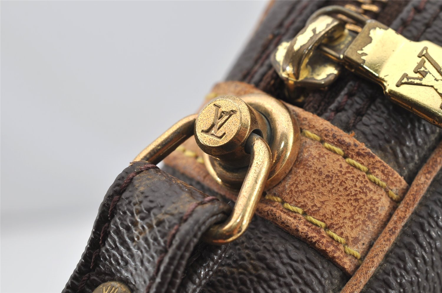 Authentic Louis Vuitton Monogram Marly Dragonne GM M51825 Clutch Hand Bag 4531I