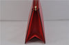 Authentic LOUIS VUITTON Epi Trousse Crete Clutch Bag Red M48417 LV 4532C