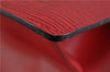 Authentic LOUIS VUITTON Epi Trousse Crete Clutch Bag Red M48417 LV 4532C