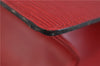 Authentic LOUIS VUITTON Epi Trousse Crete Clutch Bag Red M48417 LV 4532C