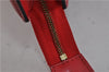 Authentic LOUIS VUITTON Epi Trousse Crete Clutch Bag Red M48417 LV 4532C