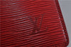 Authentic LOUIS VUITTON Epi Trousse Crete Clutch Bag Red M48417 LV 4532C