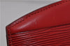 Authentic LOUIS VUITTON Epi Trousse Crete Clutch Bag Red M48417 LV 4532C